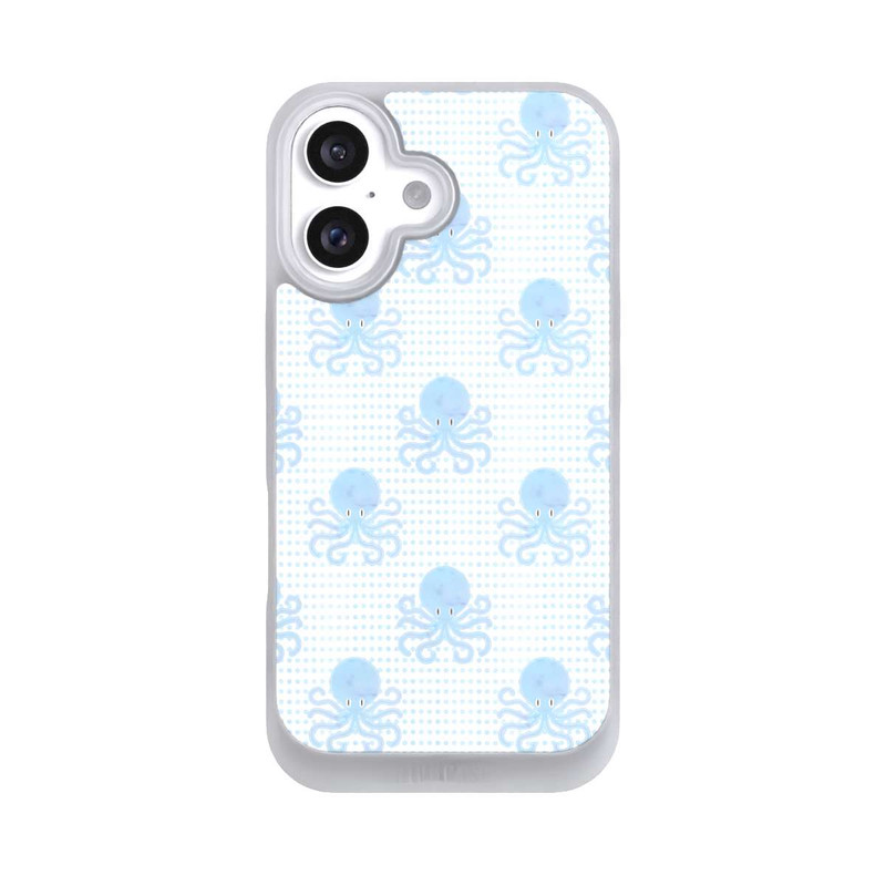 iPhone 16 NIVOpure Blue Watercolor Octopus