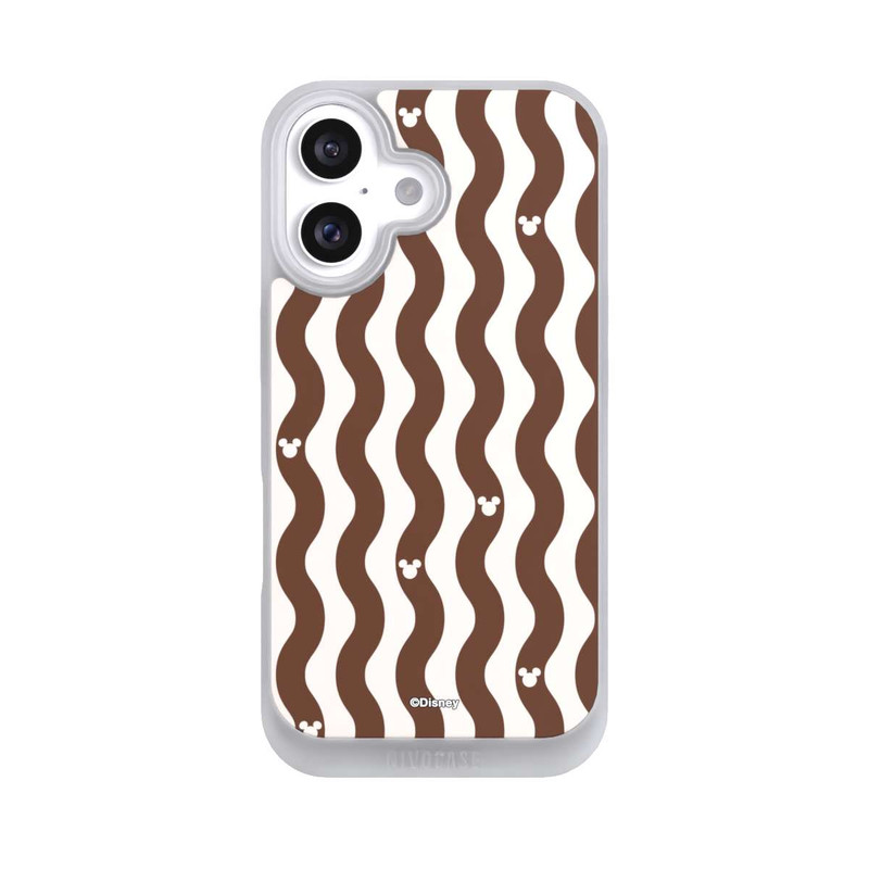 iPhone 16 NIVOpure Mickey Mouse Brown Pattern Waves
