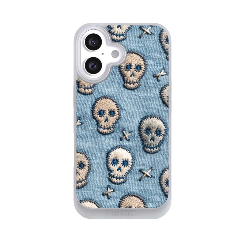 iPhone 16 NIVOpure Jeans Schädel