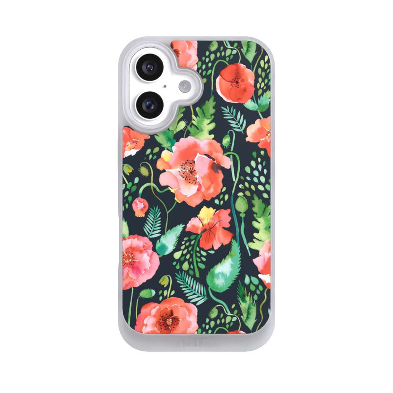 iPhone 16 NIVOpure Mohnblumen Dunkle Wildnis