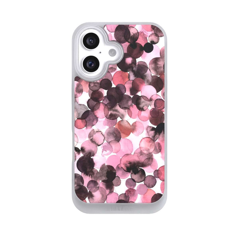 iPhone 16 NIVOpure Blätterzauber Pink