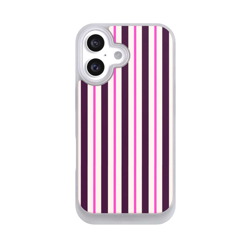 iPhone 16 NIVOpure Streifen Rot Bordeaux