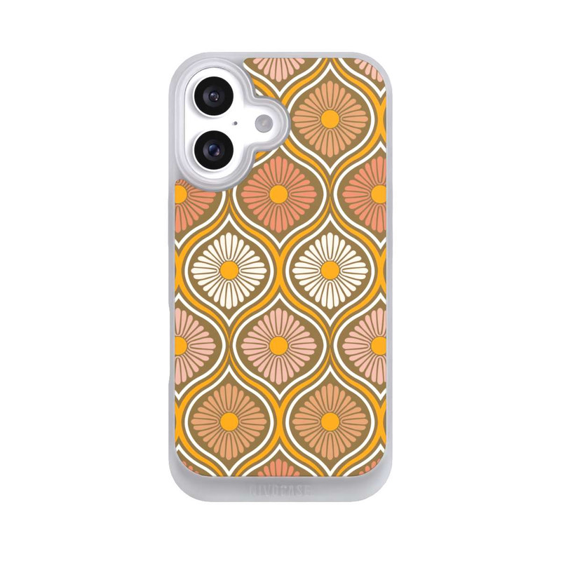 iPhone 16 NIVOpure Groovy 70s Retro Mid-Century Daisy Flowers