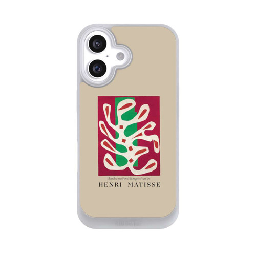 Apple iPhone 16 NIVOpure Blanche sur Fond Rouge et Vert by Henri Matisse