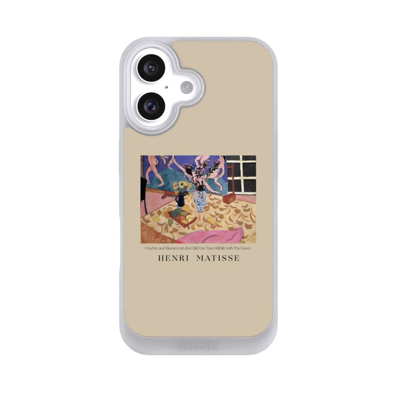 iPhone 16 NIVOpure Früchte und Blumen mit dem Bild Der Tanz Still life with The Dance by Henri Matisse