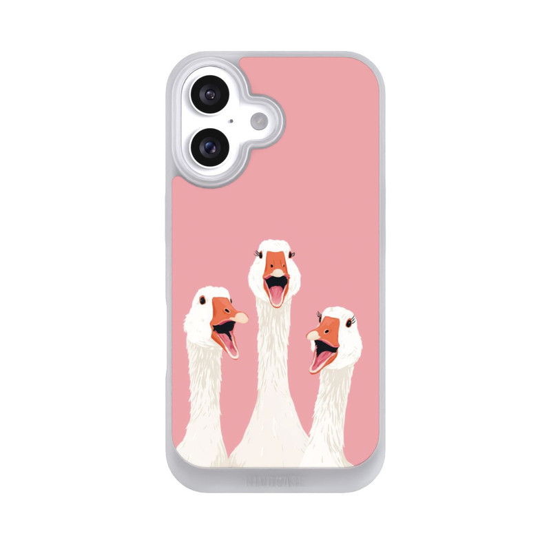 iPhone 16 NIVOpure Three Geese Pink with AI