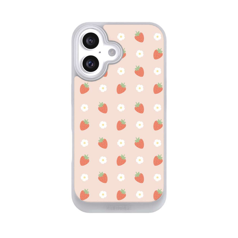 iPhone 16 NIVOpure Süße Erdbeeren Muster
