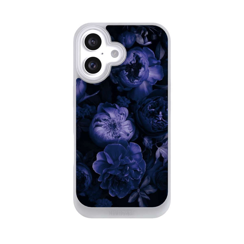 iPhone 16 NIVOpure Victorian Grandeur Large Flowers Purple Mit KI