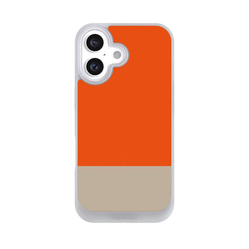 Apple iPhone 16 NIVOpure Combinaison de Couleurs Orange et Beige