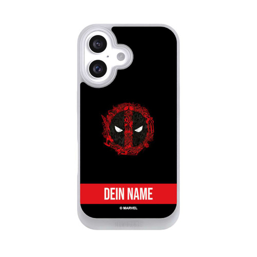 Apple iPhone 16 NIVOpure Deadpool Logo Personalisierbar