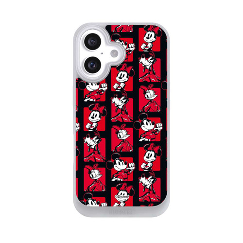 Apple iPhone 16 NIVOpure Micky Maus Racing Muster Rot