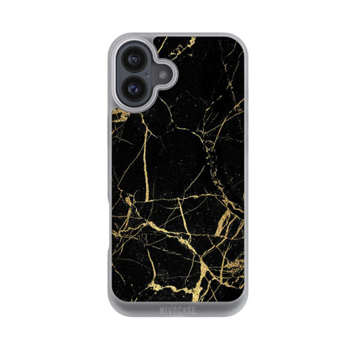 Apple iPhone 16 Plus NIVOpure Schwarzgoldener Marmor-Look