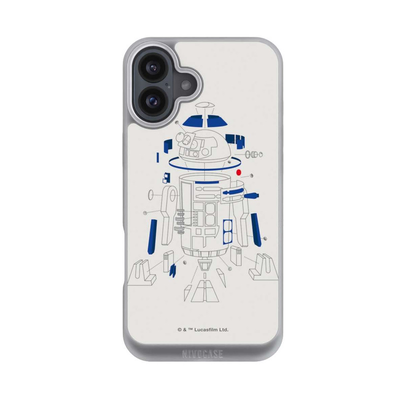 iPhone 16 Plus NIVOpure R2D2 Explosionszeichung - StarWars 8
