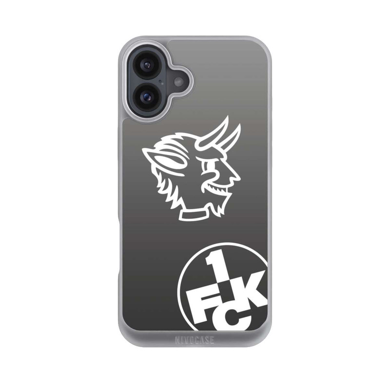 iPhone 16 Plus NIVOpure Teufelskopf FCK auf Schwarz