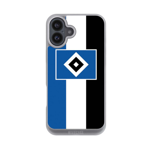 Apple iPhone 16 Plus NIVOpure HSV Streifen - Blau-Weiß-Schwarz