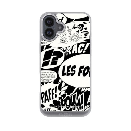 Apple iPhone 16 Plus NIVOpure Sprechblasen Asterix Schwarz