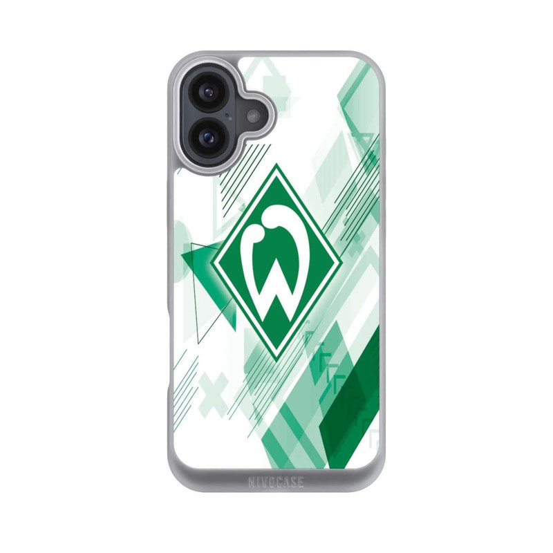 iPhone 16 Plus NIVOpure Weiße Grafikelemente - Werder Bremen