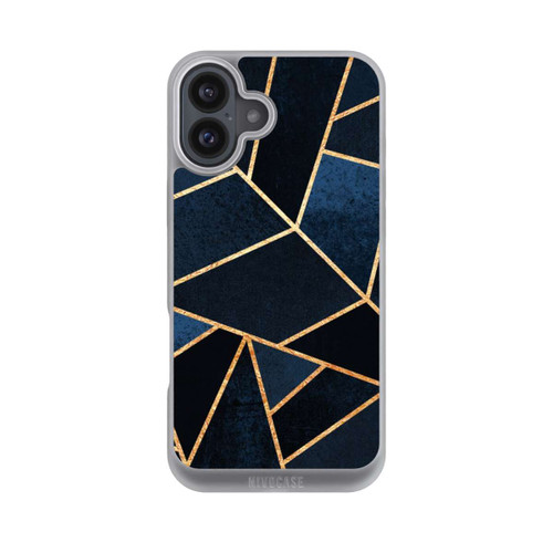Apple iPhone 16 Plus NIVOpure Navy Stein Golddruck