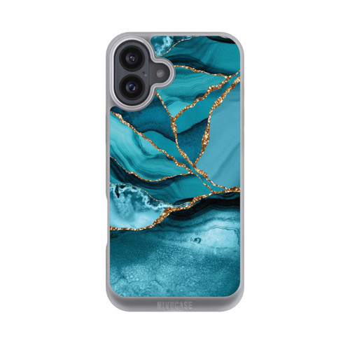 Apple iPhone 16 Plus NIVOpure Ice Blue Marble Landscape