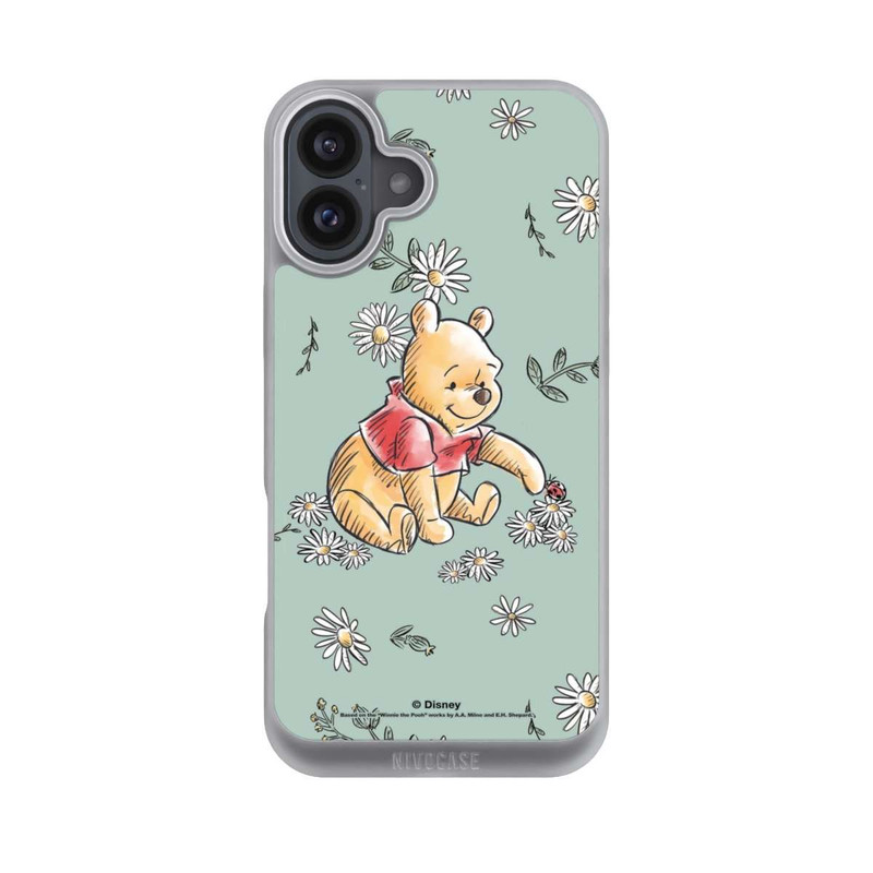 iPhone 16 Plus NIVOpure Winnie Puuh Gänseblümchen und Käfer Liebe