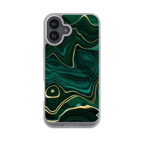 Apple iPhone 16 Plus NIVOpure Malachite gold print
