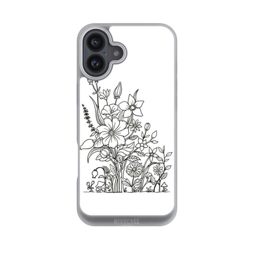 Apple iPhone 16 Plus NIVOpure Flowers Line Art