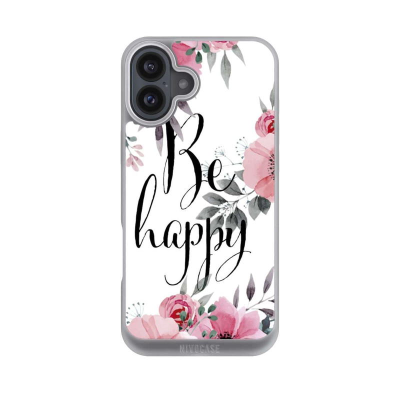 iPhone 16 Plus NIVOpure Be Happy Blumen