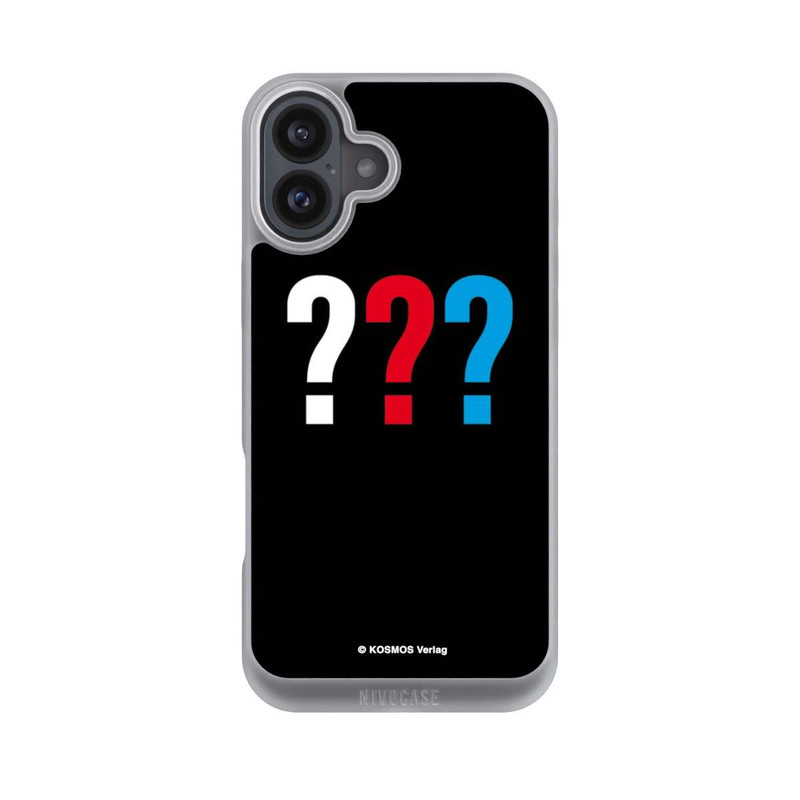 iPhone 16 Plus NIVOpure Drei Fragezeichen Logo