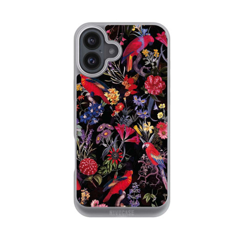 Apple iPhone 16 Plus NIVOpure Dark Flowers and Parrots