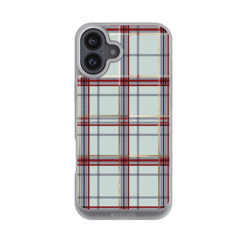 Apple iPhone 16 Plus NIVOpure Tartan Blau