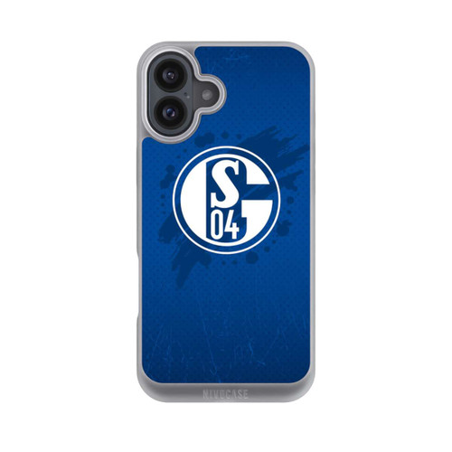 Apple iPhone 16 Plus NIVOpure Schalke 04 Farbe Fleck Blau