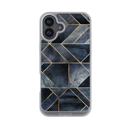 Apple iPhone 16 Plus NIVOpure Abstraktes Natur-Dunkelblau