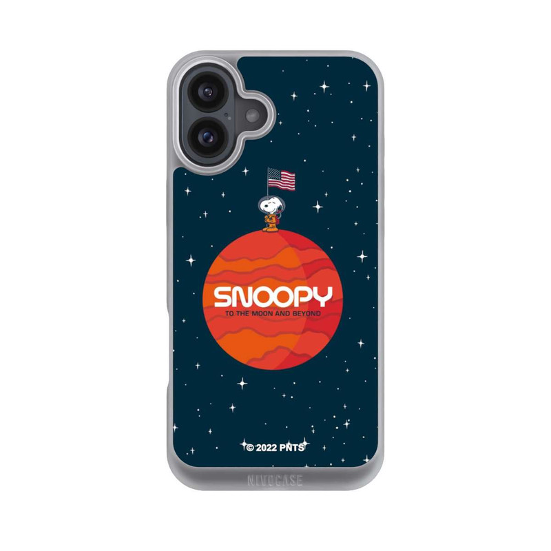 iPhone 16 Plus NIVOpure Snoopy Weltraumreisender Orange