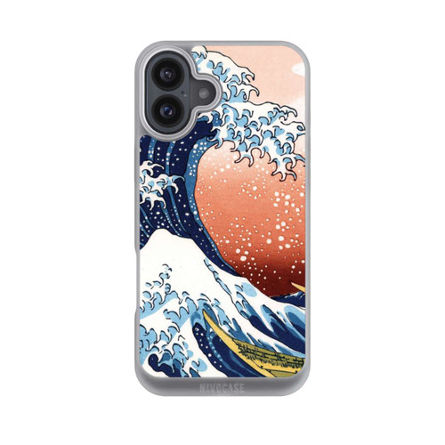 Apple iPhone 16 Plus NIVOpure La Grande Vague de Kanagawa Rouge