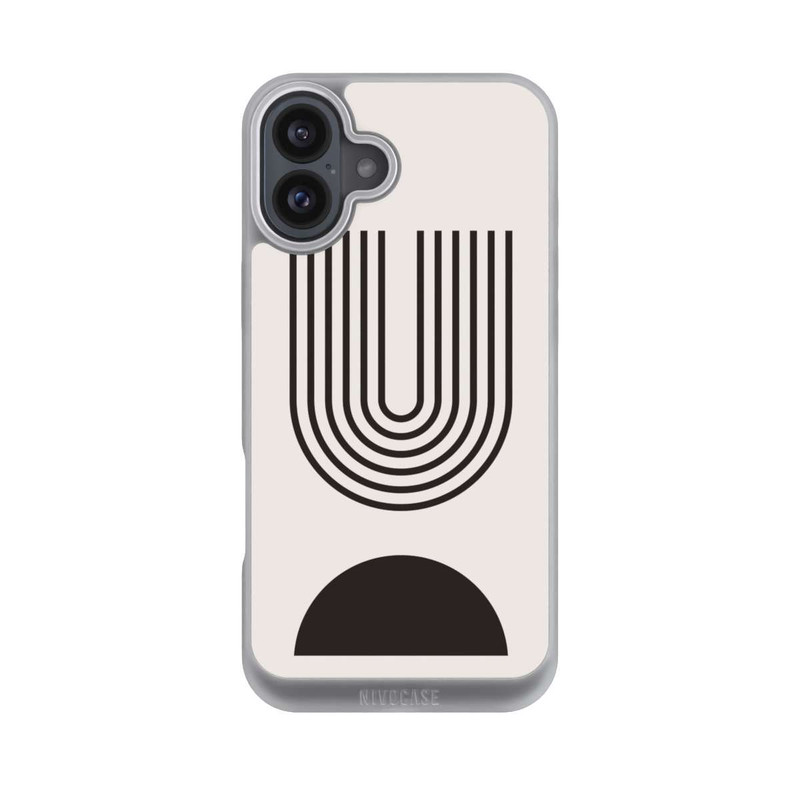 iPhone 16 Plus NIVOpure Modern Art Black Lines
