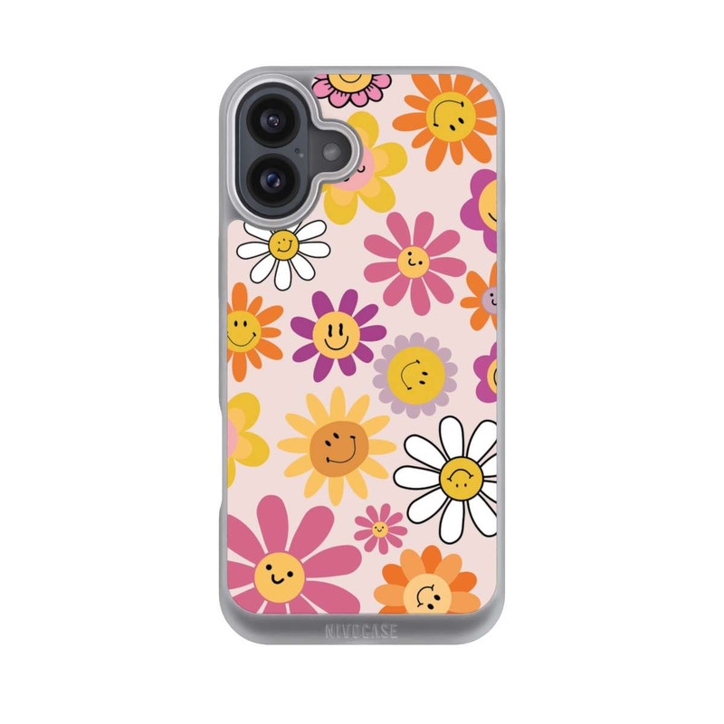 iPhone 16 Plus NIVOpure Smiles Pink Flowers