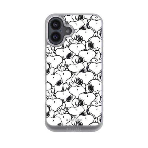 Apple iPhone 16 Plus NIVOpure Snoopy Muster Schwarz und Weiß