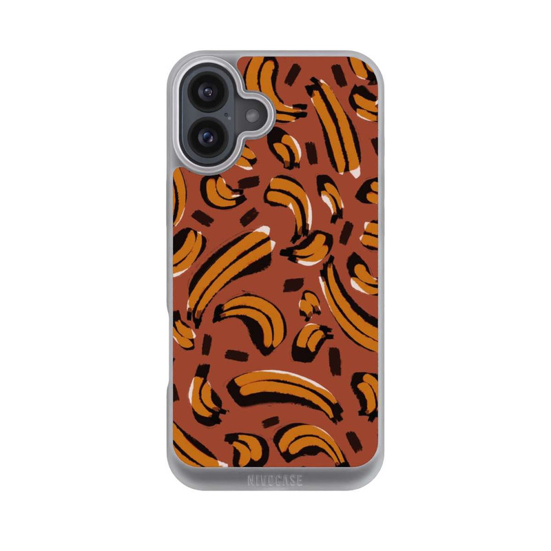 iPhone 16 Plus NIVOpure Abstrakte Bananen Muster