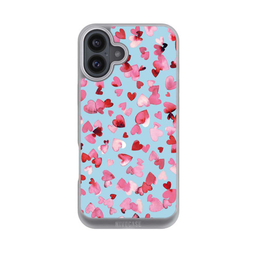 Apple iPhone 16 Plus NIVOpure Valentinstagsherzen in rosa blau