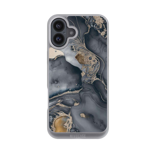 Apple iPhone 16 Plus NIVOpure Alcohol Ink Gold Grau mit KI