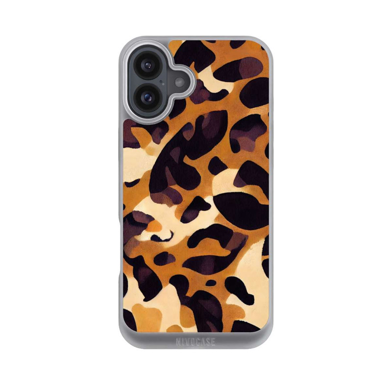 iPhone 16 Plus NIVOpure Leo Pattern hellbraun