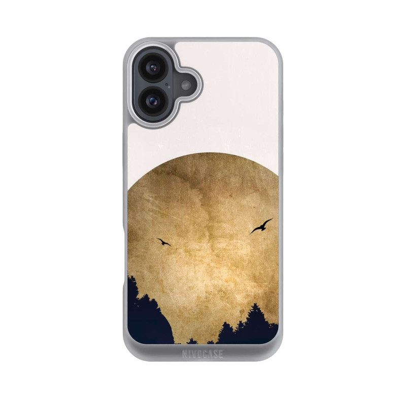 iPhone 16 Plus NIVOpure Zwei Vögel vor Mond