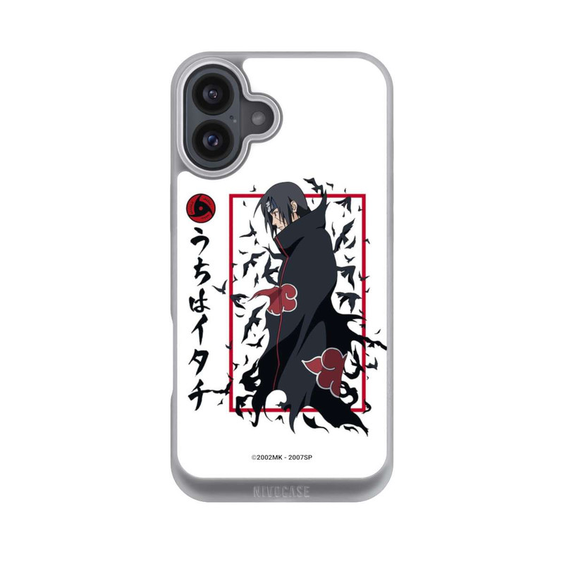 iPhone 16 Plus NIVOpure Itachi Krähen Weiß
