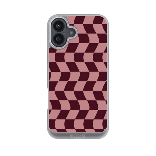 Apple iPhone 16 Plus NIVOpure Schachbrett Rot-Rosa