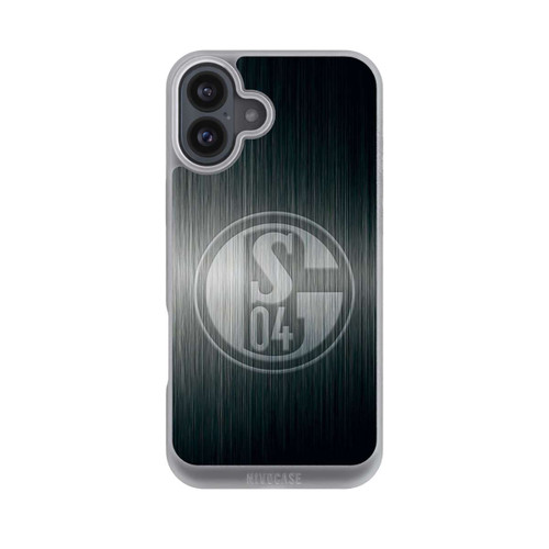 Apple iPhone 16 Plus NIVOpure Schalke 04 Metall Look