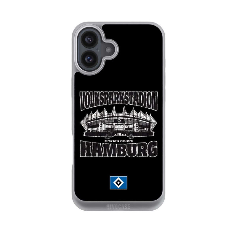 iPhone 16 Plus NIVOpure HSV Volksparkstadion Schwarz