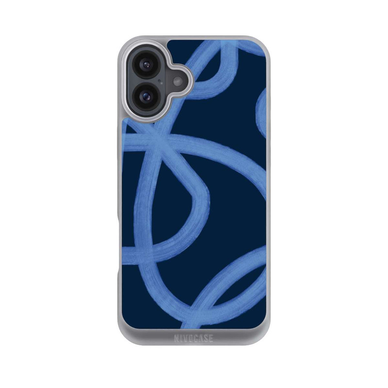 iPhone 16 Plus NIVOpure Laced Up Tones of Blue