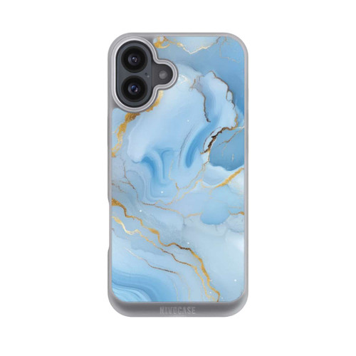 Apple iPhone 16 Plus NIVOpure Blue Marble Goldprint