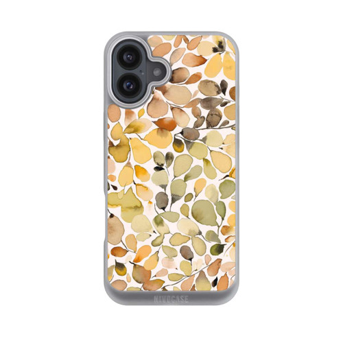Apple iPhone 16 Plus NIVOpure Eukalyptus Aquarellblätter Braun Herbst