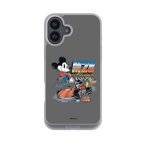 Apple iPhone 16 Plus NIVOpure Micky Maus Rennfahrer Auto M28